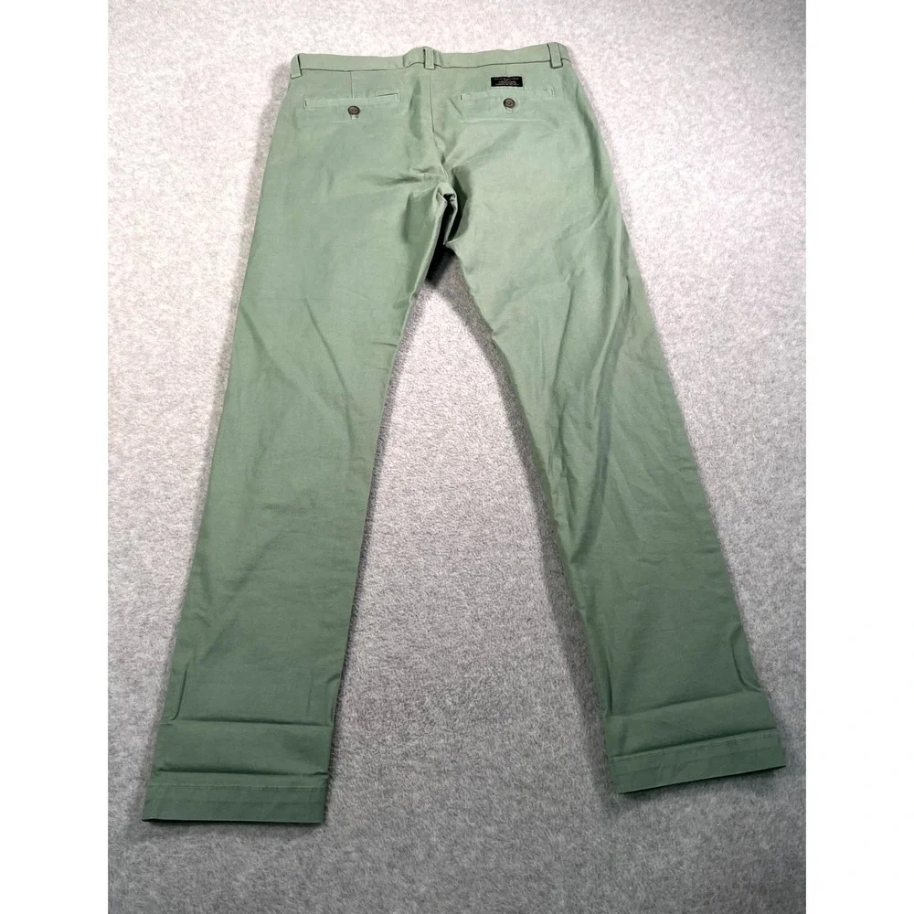 Banana Republic Chino Pants Mens 32x32 Mint‎ Green Fultone Skinny Leg Flat Front